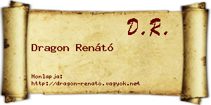 Dragon Renátó névjegykártya