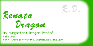 renato dragon business card